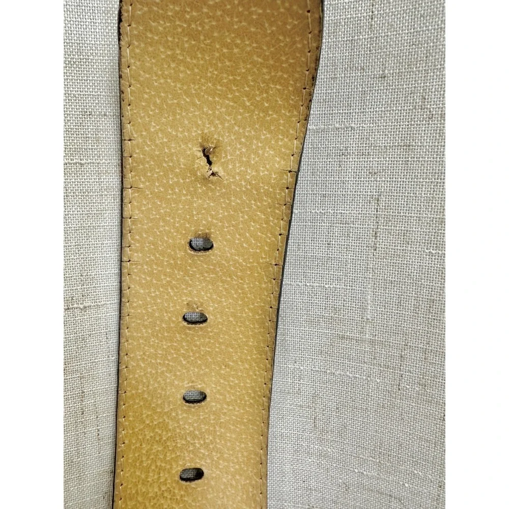 Vintage 90s Black‎ Suede Boho Belt Silver Crescent Buckle Crystal Detail Gypsy